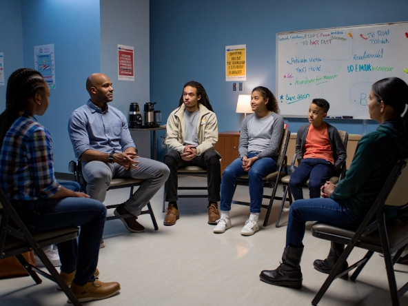 group session for mental health